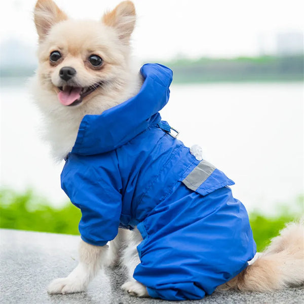 Stylish Reflective Dog Raincoat
